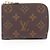 Louis Vuitton Portefeuille Noir Compact Wallet Marrone