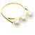 Anello Balance Era Pearl Band Tasaki D'oro - vista 9