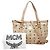 Borsa a mano e a tracolla MCM Visetos in pelle beige - vista 11