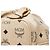 Borsa a mano e a tracolla MCM Visetos in pelle beige - vista 4