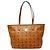 MCM Visetos Logogram Tote Bag Braun
