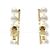 Orecchini a clip Tasaki Balance Plus Pearl Yellow Gold - vista 2