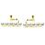 Orecchini a clip Tasaki Balance Plus Pearl Yellow Gold - vista 4