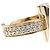 Autre Marque Tiffany T One Ring Breit mit Diamanten in Roségold Golden - Ansicht 11