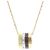 Colar com pingente Boucheron Quatre Classic Prata Dourado