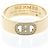 Ring Hermès Bague Hermes H Dunkle Diamond Doré