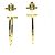 Autre Marque Orecchini a cerchio Tiffany T-wire in oro 18K D'oro
