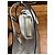 Miu Miu Décolleté Slingback Peep-Toe in pelle argento - vista 4