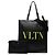 Borsa Tote con borchie e stampa logo Valentino Nero - vista 6