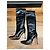 Gianvito Rossi Botas Over-the-Knee de Cuero Negro - vista 6