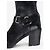 Botas Biker Cowboy com fivelas e arnês Prada dos anos 2000, cano alto Preto - vista 8