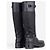 Botas Biker Prada 2000s Hybrid Buckle Negro - vista 2