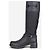 Botas Biker Prada 2000s Hybrid Buckle Negro - vista 3