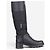 Botas Biker Prada 2000s Hybrid Buckle Negro - vista 4