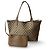 Borsa a tracolla Gucci Marrone Beige in Tela e Pelle