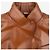 Fendi SS22 Cropped Bolero Leder-Blazer Jacke Braun - Ansicht 3