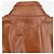 Fendi SS22 Cropped Bolero Leder-Blazer Jacke Braun - Ansicht 4
