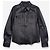 Gucci by Tom Ford 2000s Leder Military Cargo Button Up Hemd Schwarz