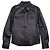 Gucci by Tom Ford 2000s Leder Military Cargo Button Up Hemd Schwarz