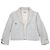 Chanel by Karl Lagerfeld AW87 Cropped Houndstooth Tweed Blazer Jacke