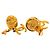 Pendientes Chanel CC Golden - vista 3