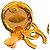 Pendientes Chanel CC Golden - vista 4