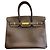 Hermès Borsa Hermes Birkin 35 2010, Pelle grana marrone