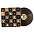 Chanel Spilla Chael a forma di disco in vinile vintage bianco e nero - vista 2