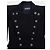 Chaqueta Blazer Militar Napoleón Balmain by Decarnin 2010s Negro - vista 3