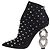 Stivaletti in camoscio nero con borchie Balmain EU 38 usati