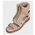Sandalias de tacón alto de gamuza beige Balmain t Sz.37.5 de segunda mano - vista 3