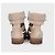 Sandalias de tacón alto de gamuza beige Balmain t Sz.37.5 de segunda mano - vista 4