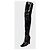 ALAÏA Over-the-Knee Boots aus schwarzem Lackleder, EU 38 gebraucht - Ansicht 3