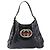 Gucci Britt Web Hobo Dialux Coated Canvas Medium Noir