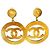 Boucles d'oreilles Chanel CC Dorées