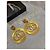 Boucles d'oreilles Chanel CC Dorées - vue 2