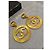 Boucles d'oreilles Chanel CC Dorées - vue 3