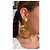 Boucles d'oreilles Chanel CC Dorées - vue 6