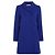 Carven Abrigo cruzado de algodón azul