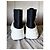 Alexander McQueen Sneakers High-Top Tread Slick Nero Bianco - vista 3