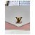 Louis Vuitton Pochette Lockme en cuir grainé blanc et rose - vue 12