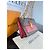Borsa a tracolla Louis Vuitton Monogram Dauphine Marrone Rosso - vista 6