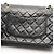 Chanel Matelassé Double Flap Schultertasche Schwarz - Ansicht 10
