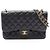 Borsa a tracolla Chanel Classic Double Flap Nero