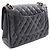 Borsa a tracolla Chanel Classic Double Flap Nero - vista 2