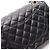 Timeless Chanel Matelassé Double Flap Schultertasche Schwarz - Ansicht 10