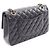 Timeless Chanel Matelassé Double Flap Schultertasche Schwarz - Ansicht 2