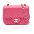 Bolsa de Ombro Chanel Mini Matelassé Rosa