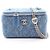 Borsa a tracolla Vanity Chanel Matelassé Blu