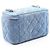 Borsa a tracolla Vanity Chanel Matelassé Blu - vista 2